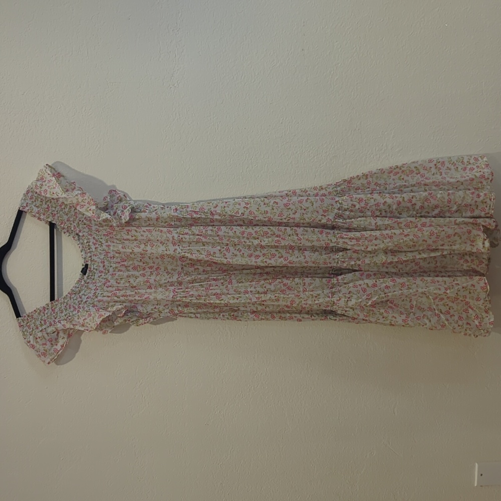 J. Crew Floral Smocked Dress Size Small